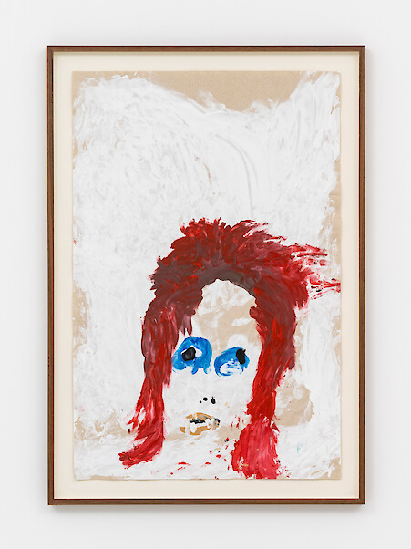 *Please Send Help*, 2014, from the series 'Blind Transgender With AIDS,' Acrylic on paper, 97.3 x 67.3 x 3.5 cm, framed