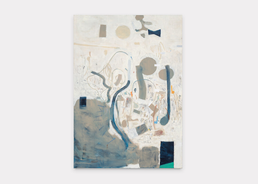 Libasse Ka, *Untitled*, 2023, Oil on canvas, 198 x 140 x 2.5 cm