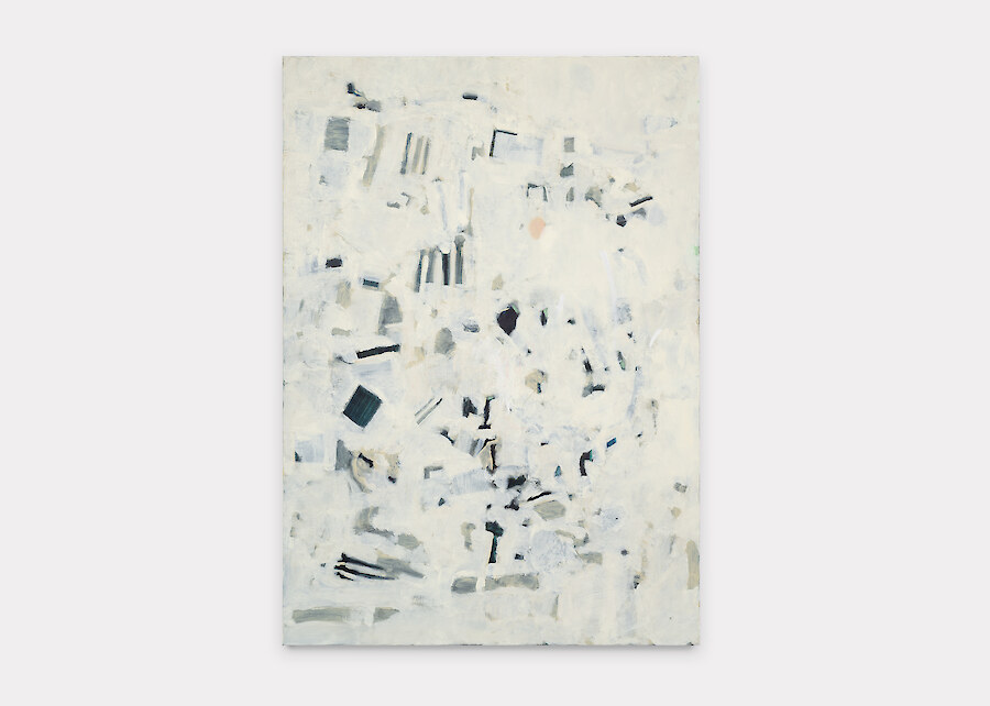 Libasse Ka, *Untitled*, 2023, Oil on canvas, 198 x 140 x 2.5 cm