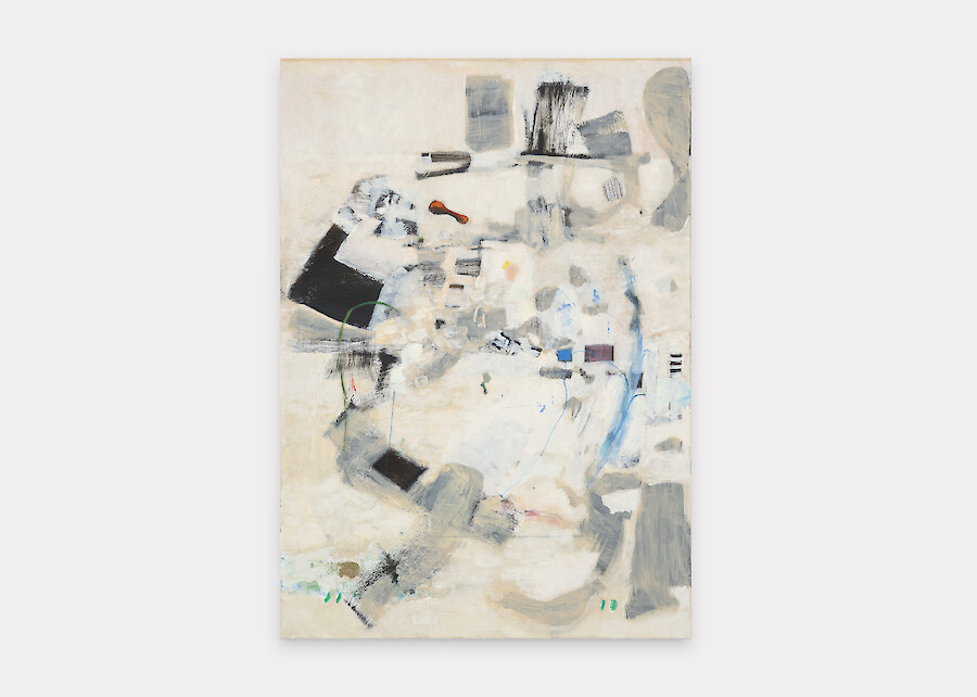 Libasse Ka, *Untitled*, 2023, Oil on canvas, 198 x 140 x 2.5 cm