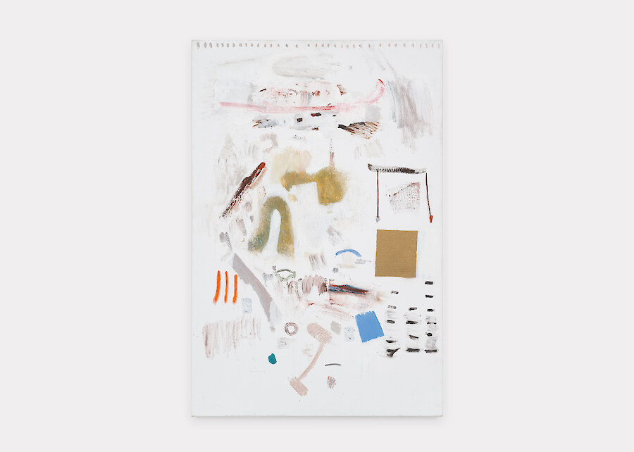 Libasse Ka, *Untitled*, 2023, Oil on canvas, 120 x 80 x 2.5 cm
