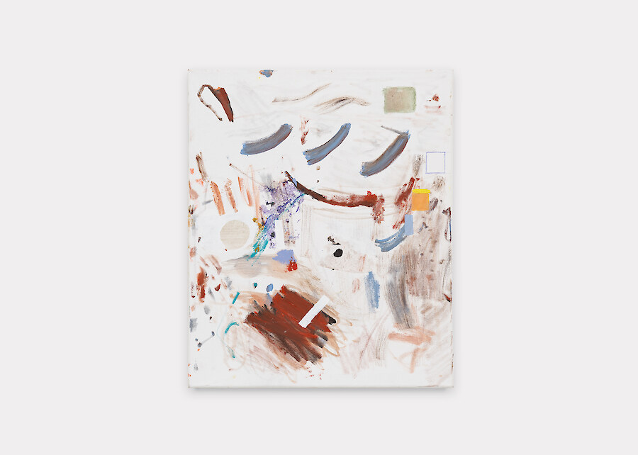Libasse Ka, *Untitled*, 2023, Oil on canvas, 60 x 50 x 1.5 cm