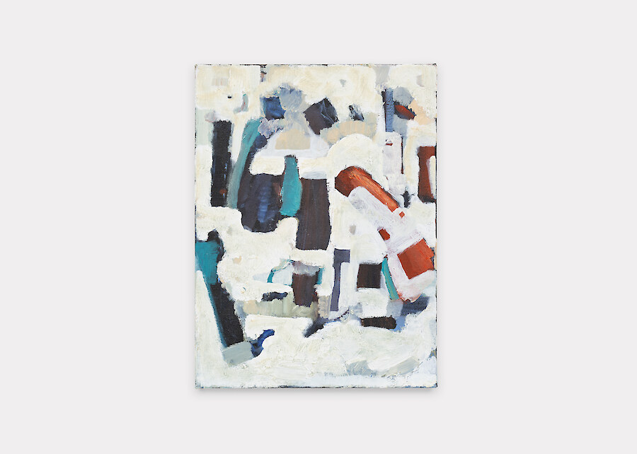 Libasse Ka, *Untitled*, 2023, Oil on canvas, 40 x 30 x 3.5 cm