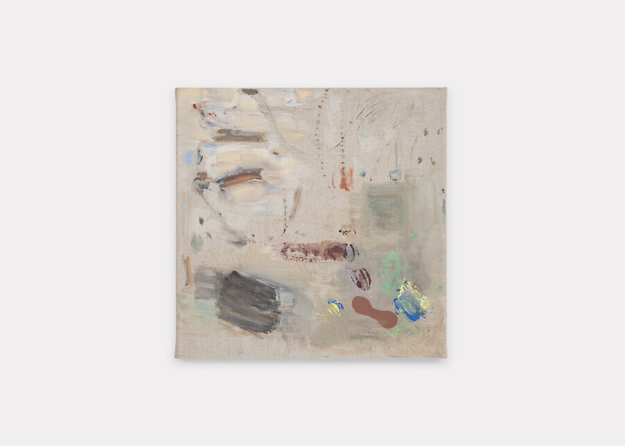 Libasse Ka, *Untitled*, 2023, Oil on canvas, 40 x 40 x 4.5 cm