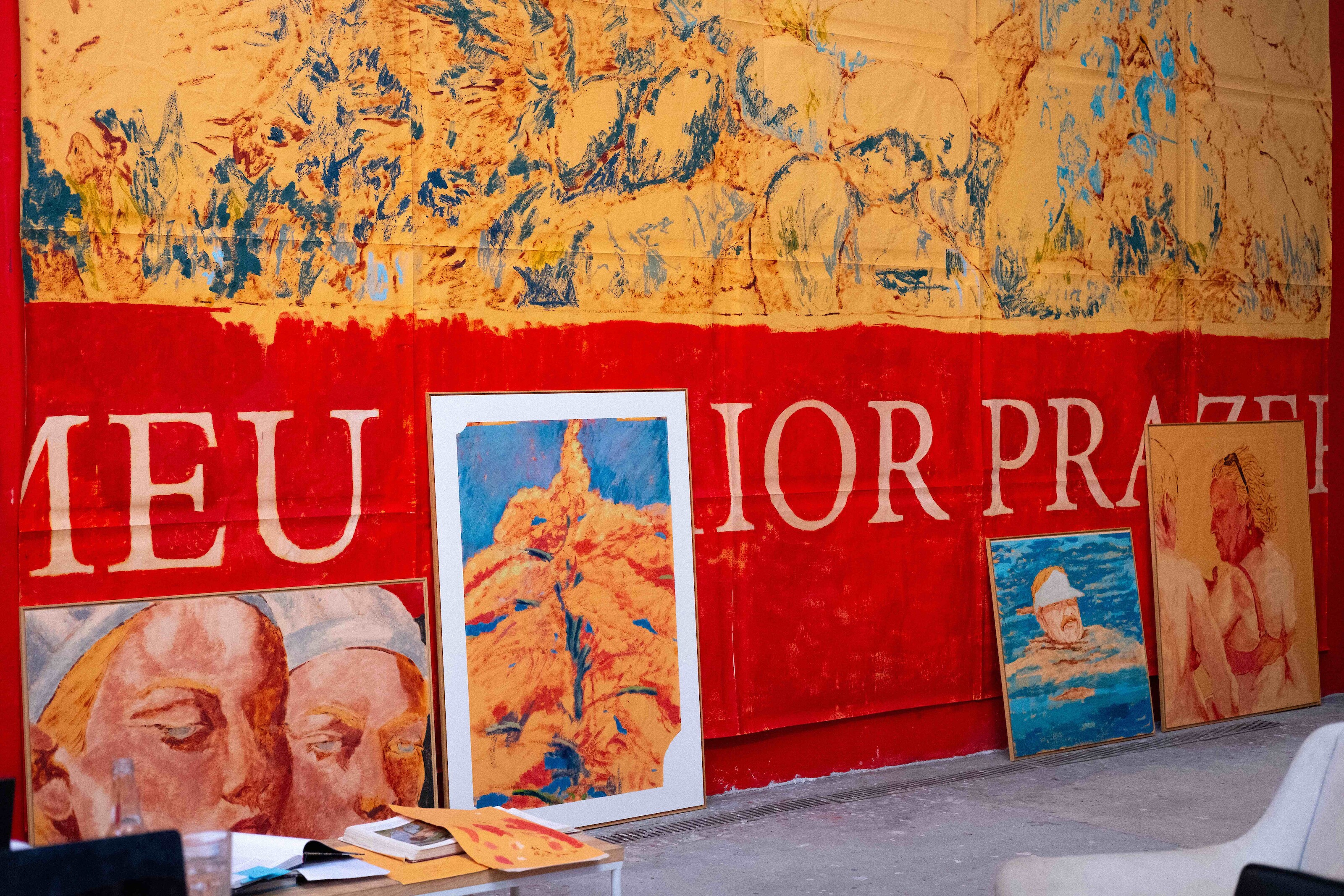 Maxwell Alexandre, black painter, white figuration, installation view