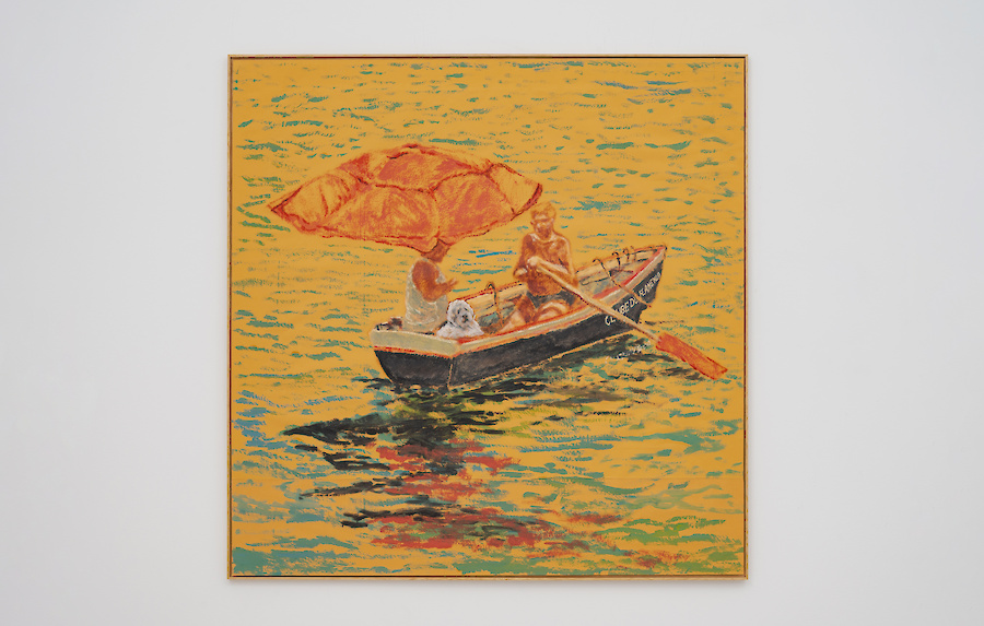 Untitled, 2026, Oil on pardo paper, 99 x 98 x 1.5 cm