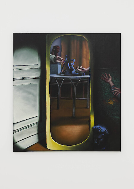 *The Phantom*, 2019, Oil on linen, 120 x 110 cm