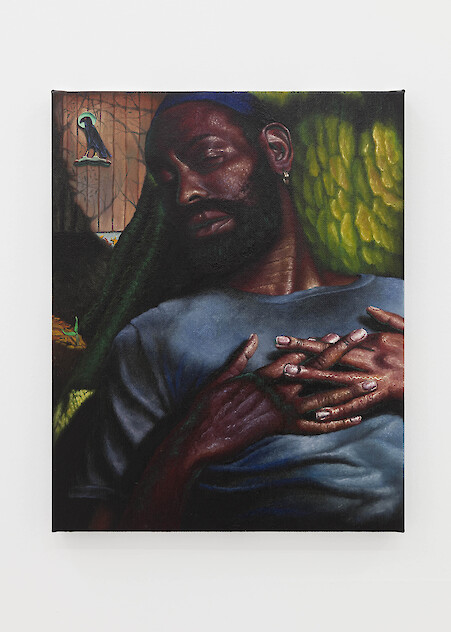 *Le Belge Afrique*, 2019, Oil on linen, 50 x 40 cm