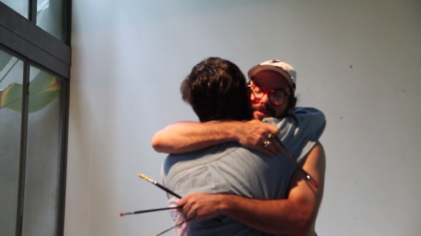 *2557 (Painting with history in a room filled with men with funny names 2)* (still), 2014, 23:45 min HD video