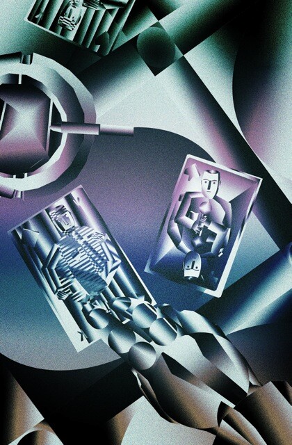 Louisa Gagliardi, *The Card Players*, 2013, Inkjet print, 40 x 30 cm, Edition of 5 + 2 APs