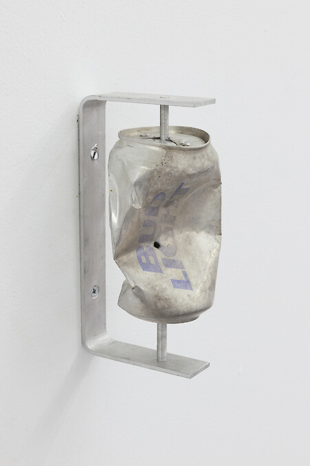 Lucie Stahl, *Prayer Wheel (Bud Light 1)*, 2013, Aluminium, can, 17 x 9 x 8.5 cm