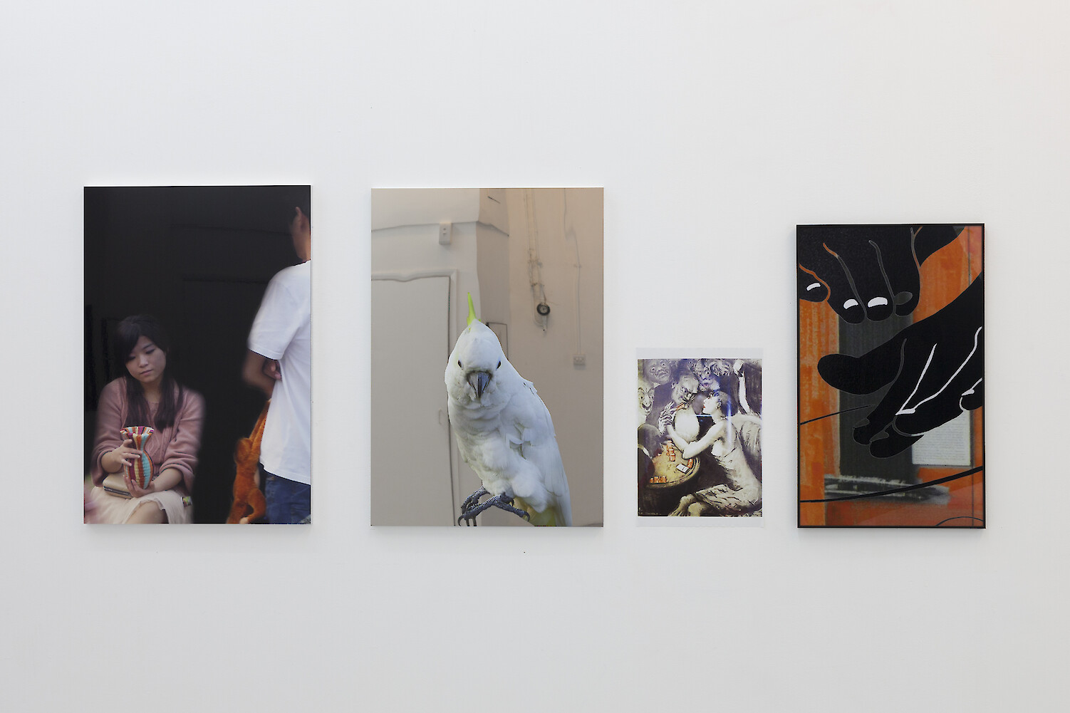 *TLYA 13_Tourists/TLYA 14_Parrott/TLYA 15_La Novice/TLYA 16_SR*, 2014 2014, Fujiflex on dibond, digital print on stainless steel, digital print and C-print, 80 x 54 cm, 79.5 x 54.5 cm, 42 x 30 cm and 69. 5 x 43 cm