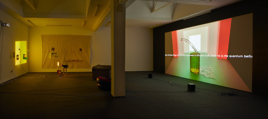 *the omega point just ate his brains...*, 2013, Installation view
