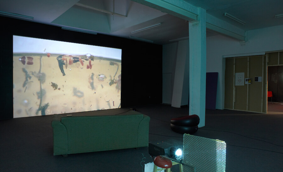 *the omega point just ate his brains...*, 2013, Installation view