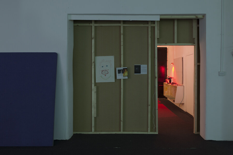 *the omega point just ate his brains...*, 2013, Installation view