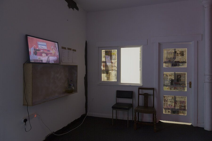 *the omega point just ate his brains...*, 2013, Installation view