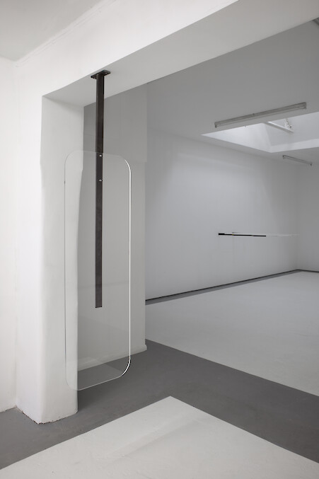 Mary Hurrell, *Ballet Plastic 1*, 2012, perspex, steel, 200 x 50 x 15 cm