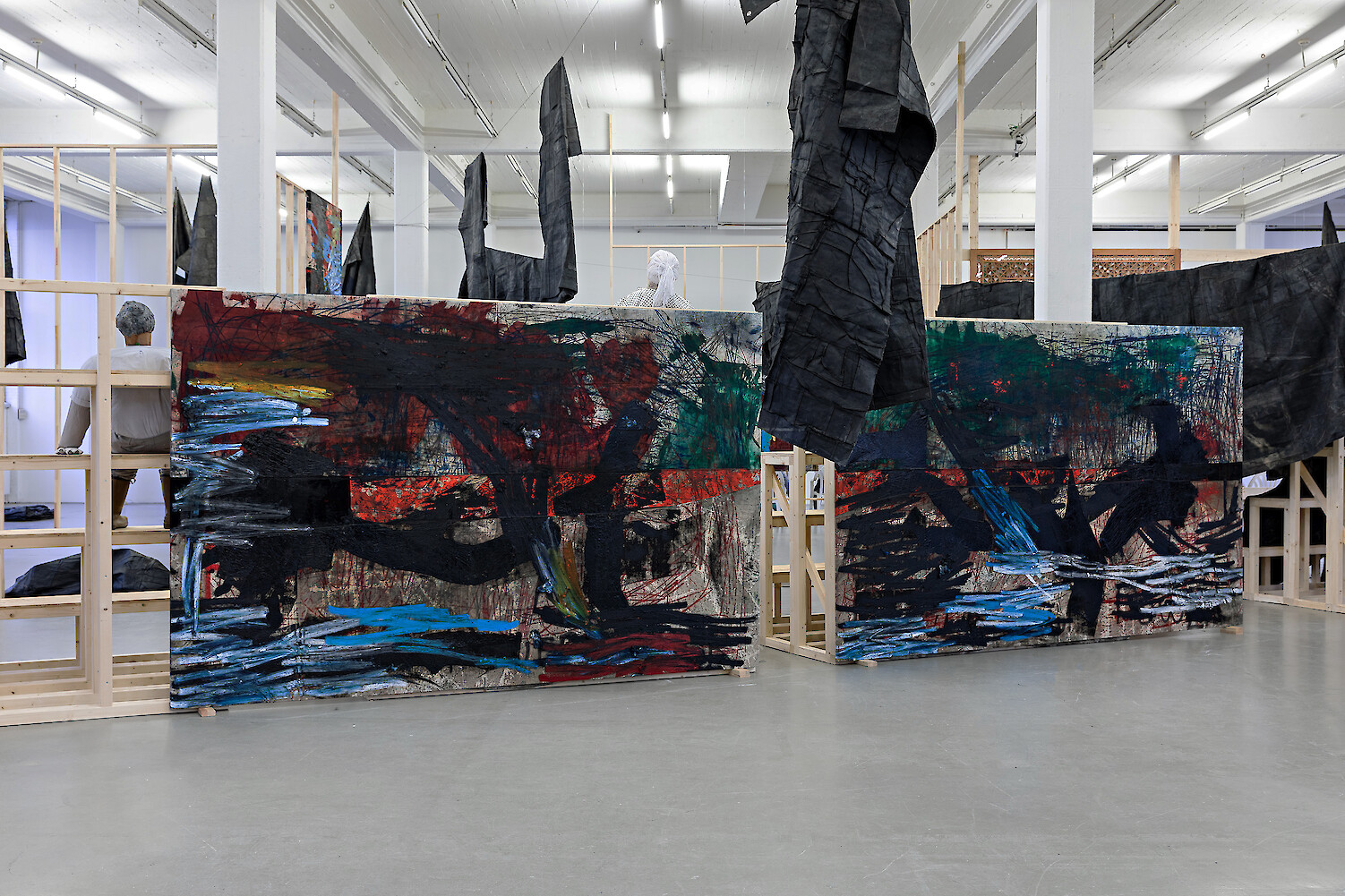 Installation View, *Horizontal Darkness In Search of Solidarity*, 2019, Kunstverein Hamburg / Photo by Fred Dott